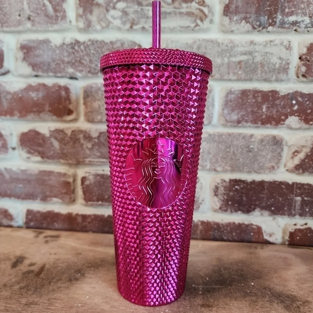 Starbucks Hot Pink Chrome Tumbler Venti